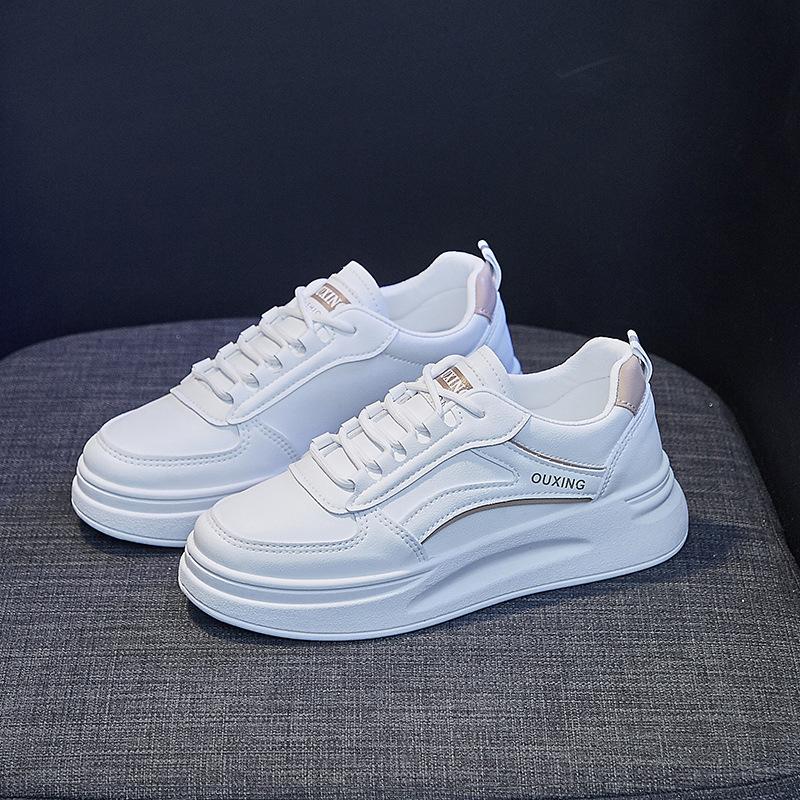 

Маленькие белые туфли женские 2025 весна новые дышащие студенческие кеды на платформе в корейском стиле, повседневная обувь XW635 40 хаки