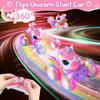 Remote Control Car Unicorn for Girls 360° Rotating 4WD Stunt RC Cars with Cute Cool LED Lights 2.4GHz Toy RC Car Gifts for Kid