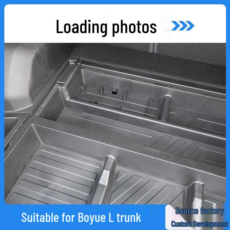 Ящик для хранения в багажник для Geely Boyue L, обновление интерьера Trunk