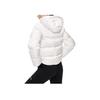 SAUCONY Solid Color Hooded Woven Jacket Down Coat Women Outerwear Pearl-White SC1230098A-WT02