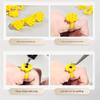 100Pcs/SET Eyelash Extension Glue Cup All-in-one Glue Drip Cup Eyelash Extension Ring Cup Eyelash Extension Tool