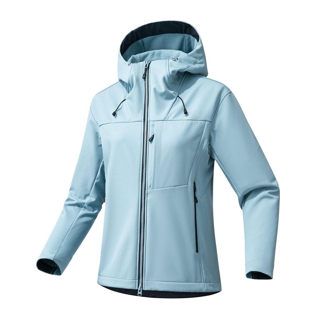 Damska Wiatroodporna Wodoodporna Kurtka Softshell - Oddychająca Odzież Sportowa Outdoorowa i Codzienna