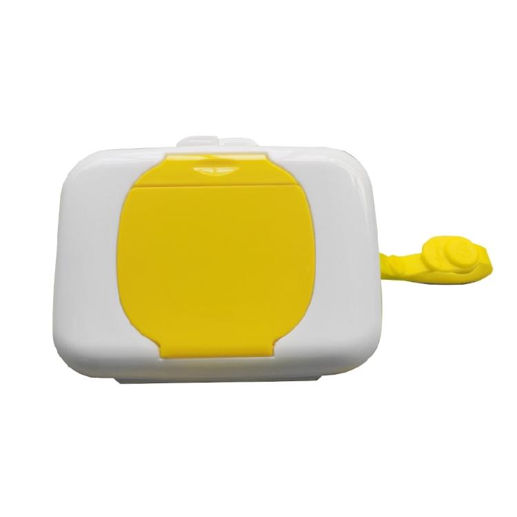 Wet Wipe Box Portable Refillable Baby Wipes Dispenser Holder Wipe Carrying Cases жёлтый