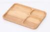 Fujiboeki Bonheur Rectangle Lunch Plates, Natural, 24cm Wide x 17cm Deep, Set of 6, 24391