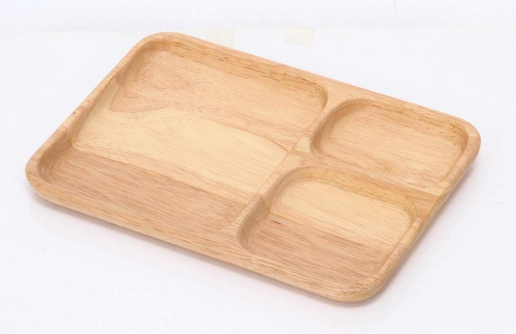 Fujiboeki Bonheur Rectangle Lunch Plates, Natural, 24cm Wide x 17cm Deep, Set of 6, 24391