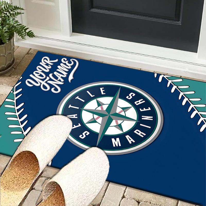 Custom NameSeattle Logo Carpet, Indoor Rug, Chair Rug, Living Rooms, Doormat Made From Polyester Home Decor Birthday Christmas Gifts