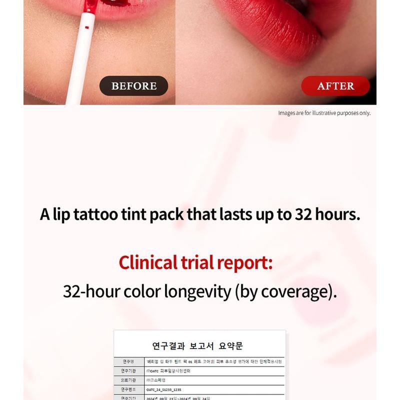 Berrisom - Pack de Tinte Tatuaje Labial - 2 Colores