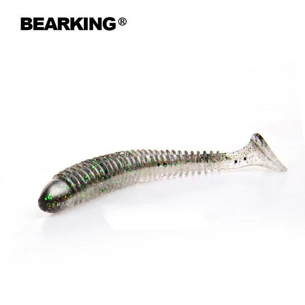 BEARKING Hot Fishing Lure Miękka przynęta Profesjonalna przynęta 4 "6 sztuk 10 cm/4,8 g Jakość Sztuczne woblery karpiowe