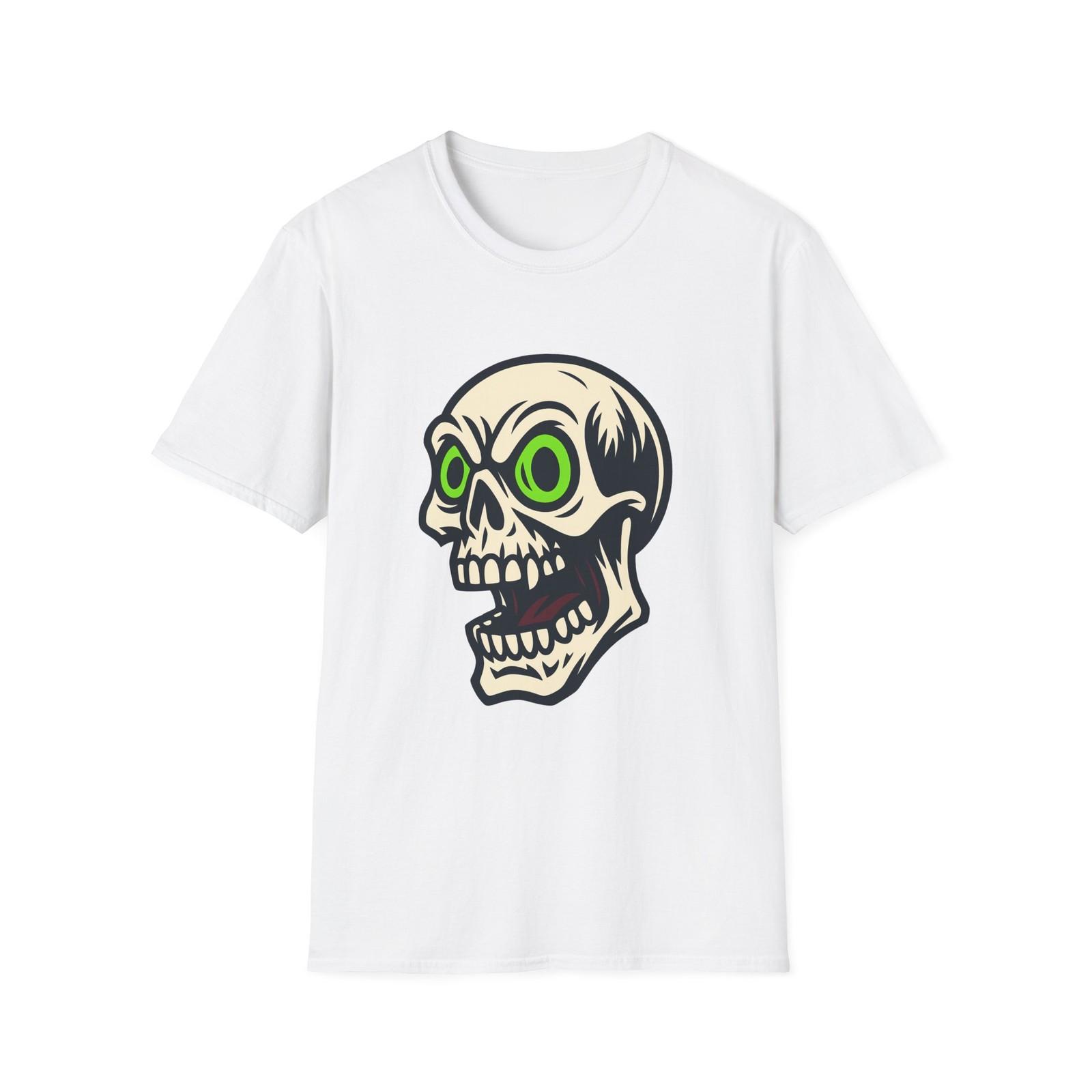 Unisex Softstyle T-Shirt Gothic Skull Graffiti S