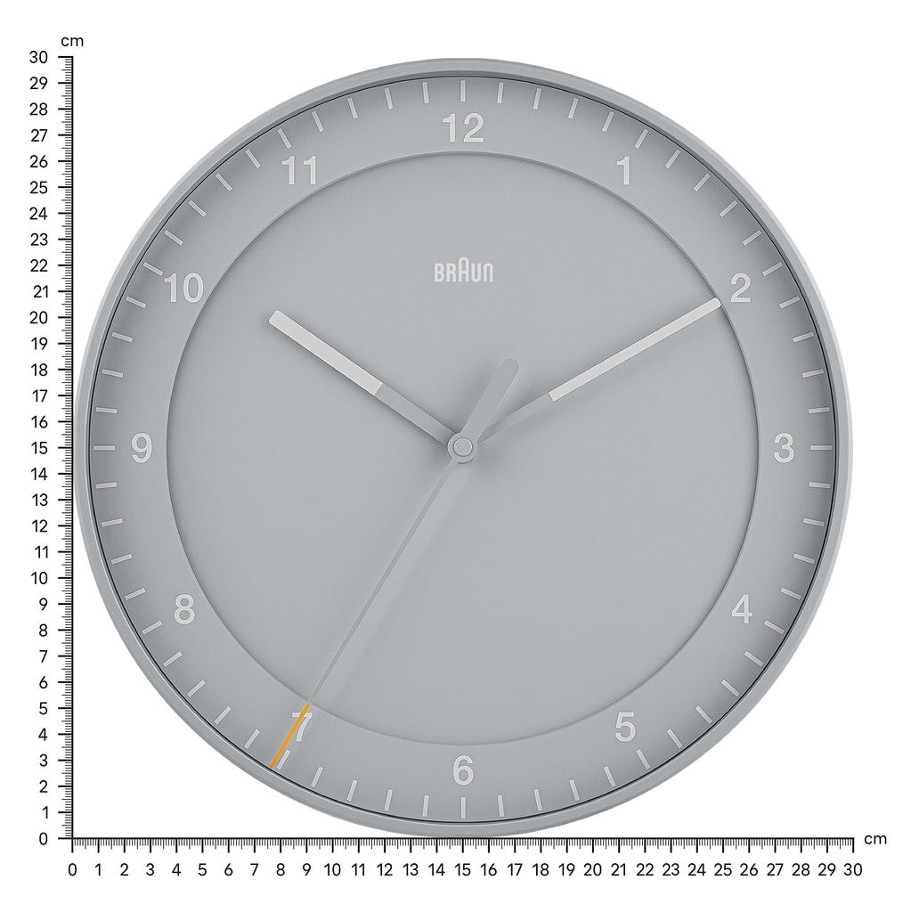 Cheap Wall Clock Gray Wall Clock BC17G Silent Design Sweep Hand ...