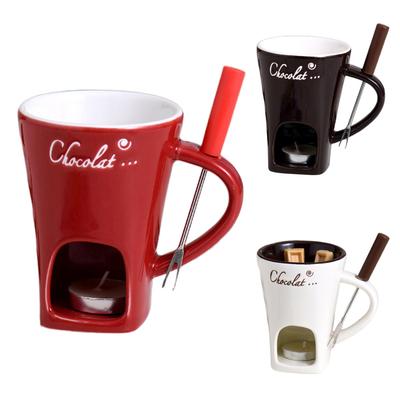 Ostglassfondue Fonduekoppset Personliga Minifonduegrytor Chokladtillverkningskit Individuell Smörsmältkopp Liten Värmare