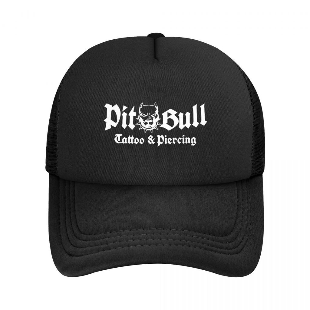 PITBULL American Pit Bull Dog 4 Mesh Baseball Hat Sports Workout Tennis Hats for Unisex Women Adults Outdoor Sports Caps