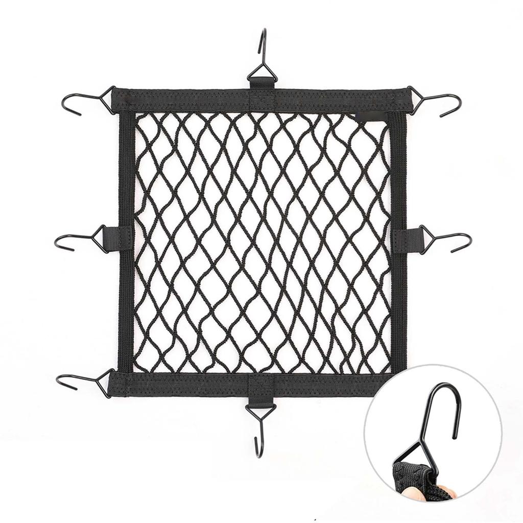 Motorcycle Helmets Elastic Net Bag Luggage Mesh Net Bag with 8 Hooks Universal Helmets Hold Storage Mesh Bag Motor
