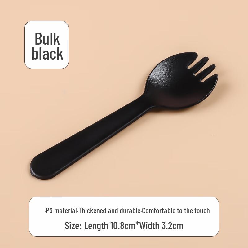 

MOLUONA Disposable Frosted Plastic Dessert Forks & Spoons