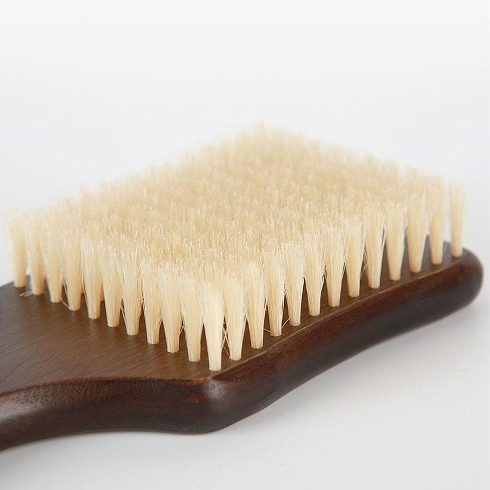 Ergonomic Massage Brush Wood Bath Exfoliating Brush Skin Care Long Handle Brush  Bathroom Tools