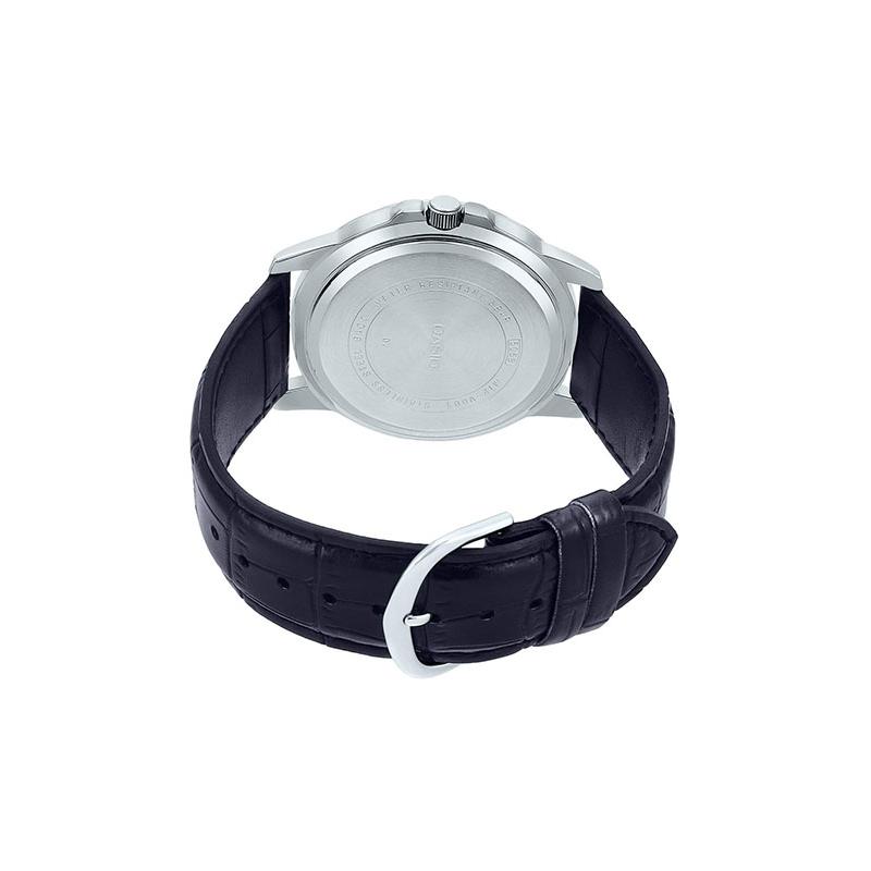 Casio STANDARD Series Waterproof Business Quartz Movement Leather Strap Japanese and Korean Watch Men's Watch Black Dial MTP-VD01L-1EVUDF