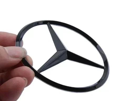 XEKVA1 For Mercedes Benz 9cm Car Rear Decal Trunk Emblem Sticker For Mercedes Benz S320 W164 W203 W204 W168 C180 E320 A200 CLA CLK CLS