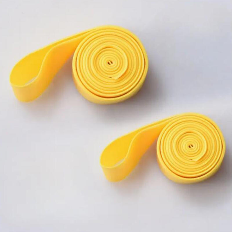 2PCS Bike Rim Tape PVC Tire Liner Strips For MTB Road Bicycle 26 27.5 29 700c Wheel Protection Yellow Premium Cover Folding Tire Liner Cover Portable