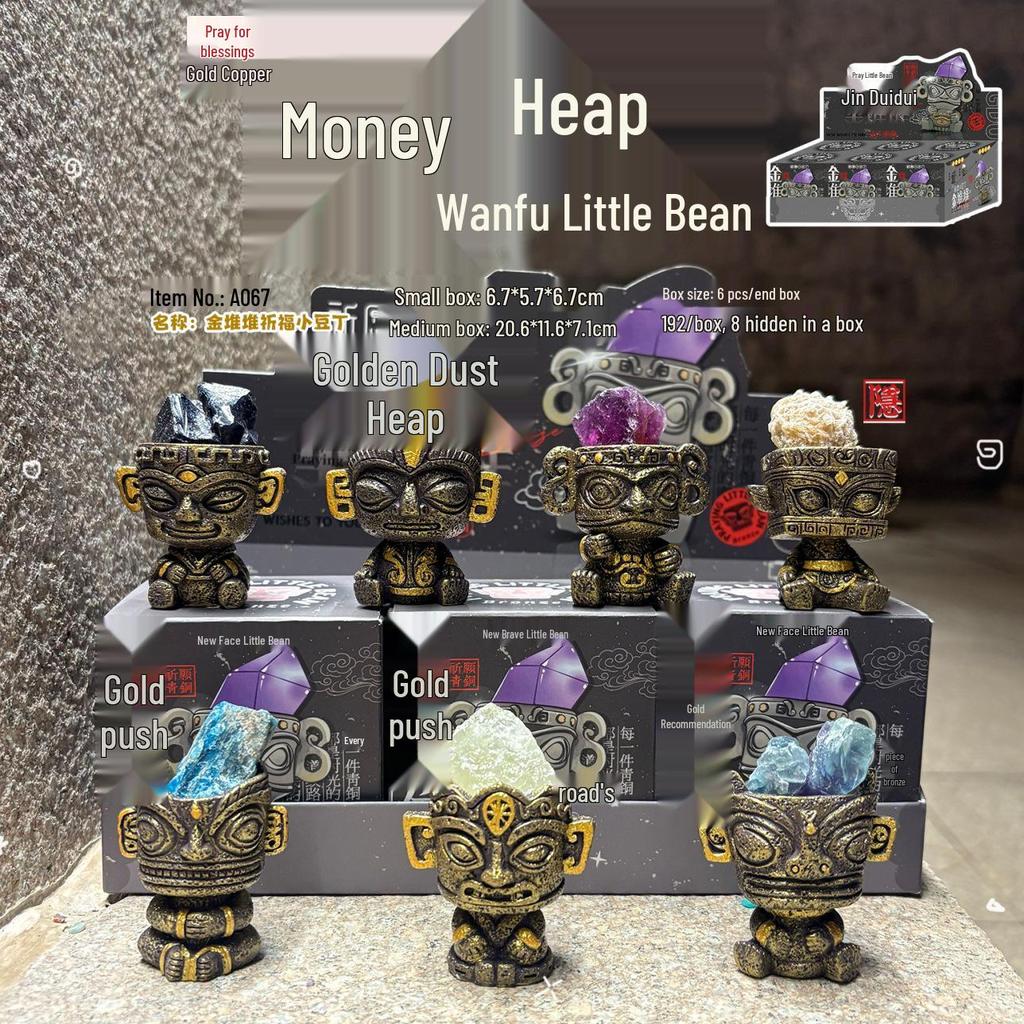 Qingqiu Nine-Tailed Fox Blind Box Figurine - Trendy New Year Gift & Desktop Decoration