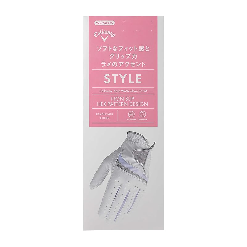 Callaway STYLE DUAL WMS WHT/GRY 20/25 (20cm, Ambidextrous) Women's Glove