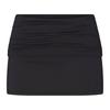 (WMNS) X SKIMS Airy Fold-Over Waistband Skort 'Obsidan' Women's SKIRTSKT9636W-OBD