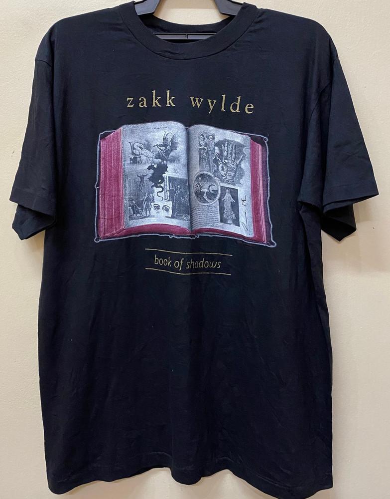 Футболка Zakk Wylde 90-х Books Of Shadow Классическая Черная Унисекс Унисекс Футболка S