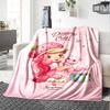 Strawberry Shortcake'S Cute Moment Blanket Soft Warm Cozy Throw  Blanket for Office Chair Sofa Couch Office Bed Picnics Warmthful Decor Gifts Y2