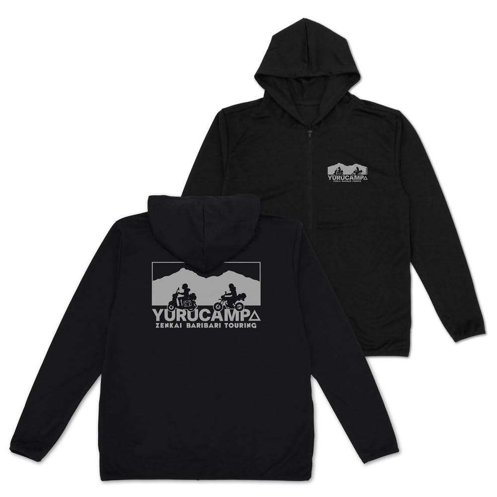 Nijigen Cospa Camp SEASON Rin Ayano Touring Thin Dry Parka BLACK L Size [Official] "Laid-Back 3"