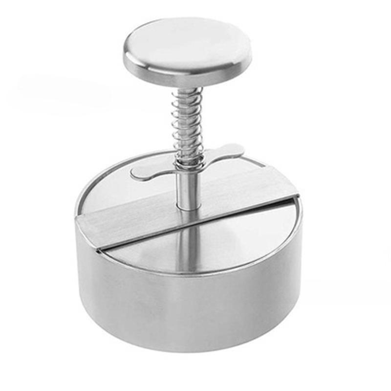 Stainless Steel Burger Meat Patty Pressing Device Manual Meat Pressing Mold Thickened Rice Ball Meat Filling Kitchen Tools