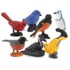 Simulation Bird Model Oriole Robin Woodpecker Indigo Bunting Hand-Painted Mini Bird Combination
