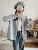 Crew neck short sweater jacket women's loose autumn 2025 new zipper knitted cardigan loose top women's trend