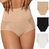 High Waist Shaping Panties for Women Seamless Tummy Control Butt Lifting Underwear Breathable Stretch Fabric Comfortable Fit