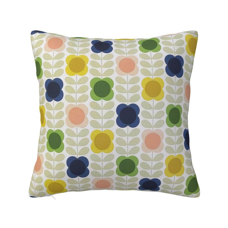 Custom Early Bird Granite Cushion Cover 40x40cm Orla Kiely Floral Velvet Cute Pillow Case Home Decoration