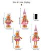 Colorful Telescopic Gingerbread Man Christmas Figurine Ornament
