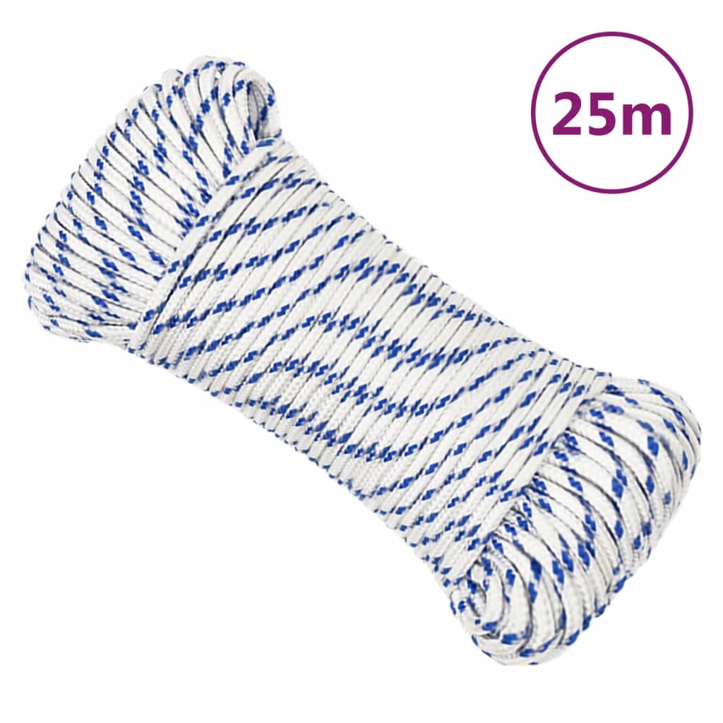 Boat Rope White 3 Mm 25 M Polypropylene