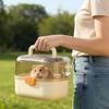 Handheld Hamster Cage Ventilated Hamster Outing Cage Sturdy Pet Travel Case  Pet Transport