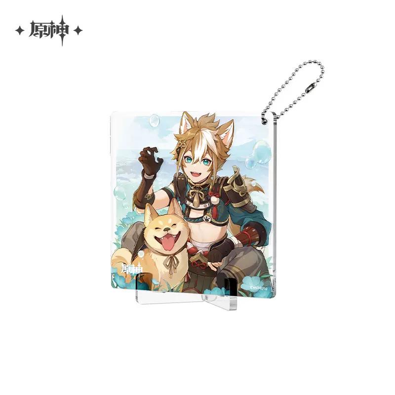 Sunsyea Genshin Impact Official Merch miHoYo Original Authentic Birthday Series Coaster Keychain Stand Wanderer Alhaitham