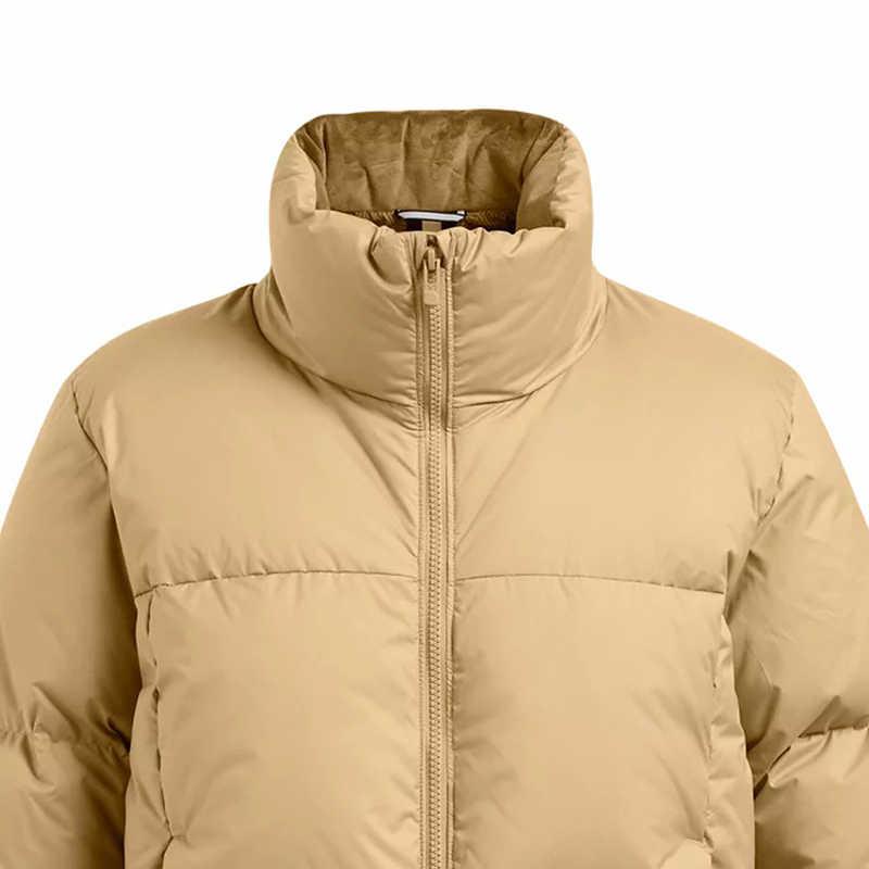 Under Armour UA Limitless Solid Color Stand Collar Comfortable Soft Jacket Down Coat Women jackets Camel-Brown 1384648-263