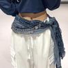 Jazz dance fart curtain hip scarf exotic ethnic style shawl scarf multifunctional belt accessories vintage niche waist chain