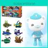 The 6pcs Octonauts Toys Car Figure Barnacles Peso Kwazii Crew Car Toy Kids Gift