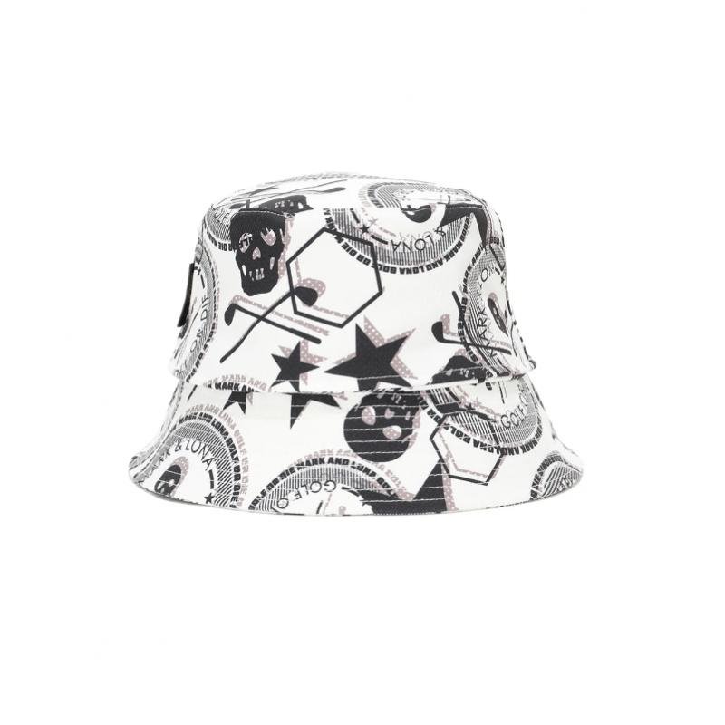 Mark   Lona U Gn Big skUll Pattern bUcket Hat  ls1yj08U 