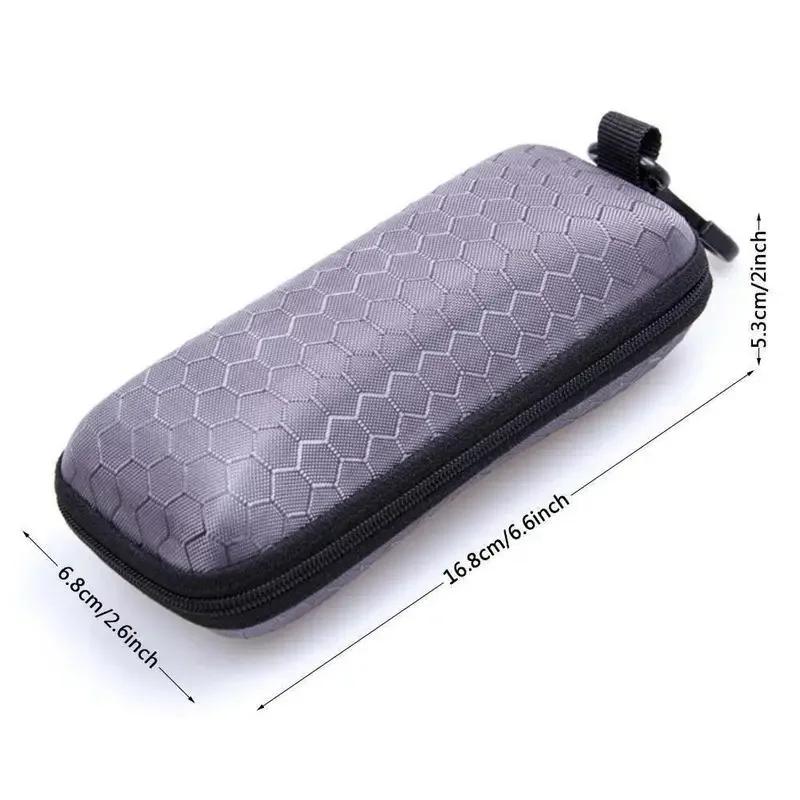 Glasses Storage Box Eyewear Cases Cover Sunglasses Case for Women Glasses Box with Lanyard Zipper Eyeglass Cases for Men Estuche
