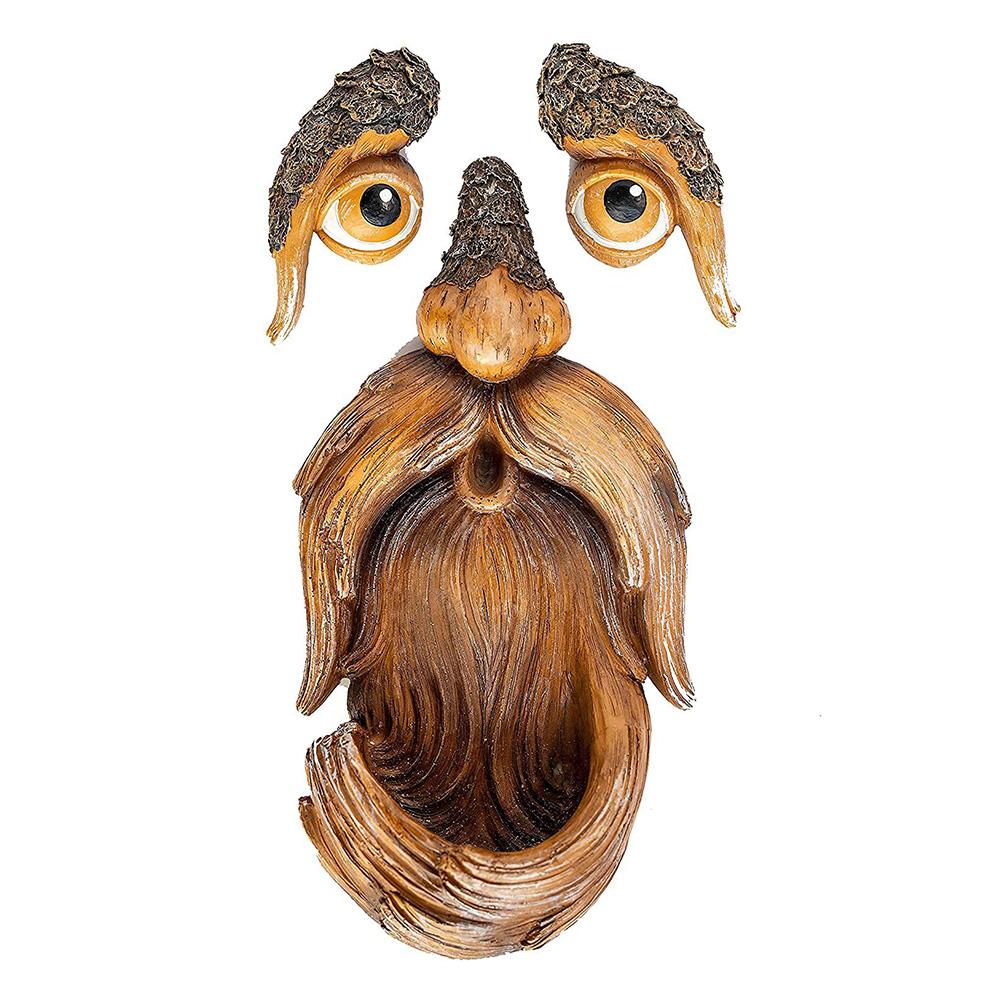 1 Pc Bird Feeder Unique Tree Face Bird Feeder Garden Yard Decoration Outdoor Whimsical Tree Hugger Sculpture Art Decor