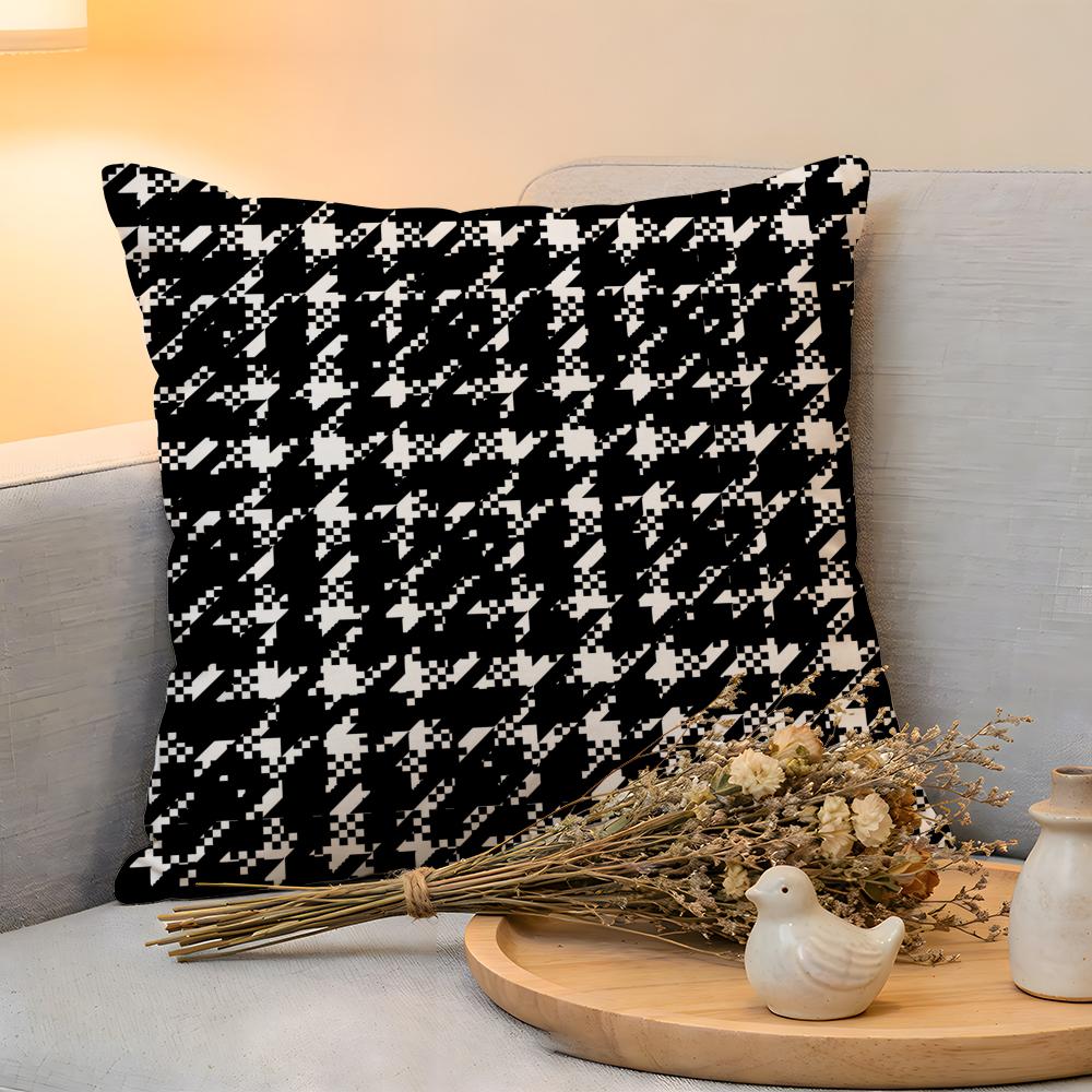 Cushion Cover  Linen  SkinFriendly Soft Decorative Case for Sofa Home Decor Abstract Simple Black Line Pillow Cover