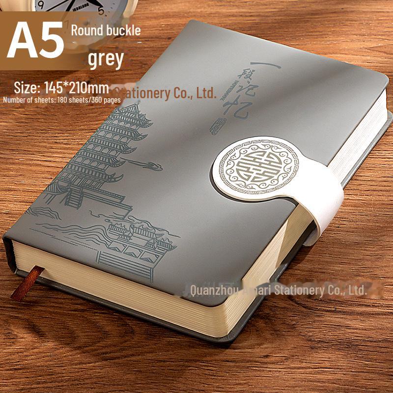 

Роскошный кожаный деловой блокнот формата А5: Толстый, элегантный ежедневник для профессионалов и студентов