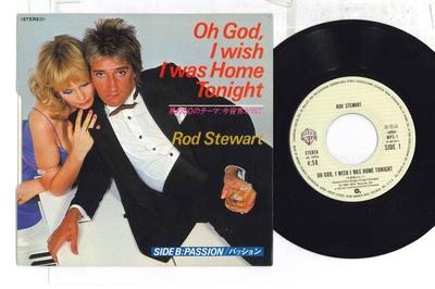 7inch Record ROD STEWART - Oh God I Wish I Was Home Tonight /  WPS1 WARNER BROS 1980 Japan Rock Used
