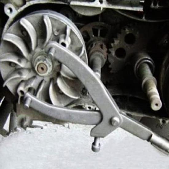 QISF Adjustable Spanner Wrench Magneto Fly Wheel Clutch Hub Tool, Fan Clutch Removal Tool For Scooter Motorcycle Accessories