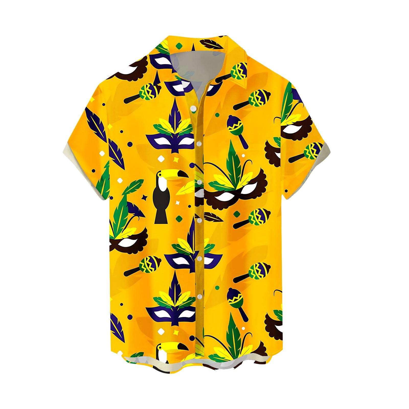 

Мужская повседневная клетчатая рубашка с длинными рукавами, модная тонкая мужская рубашка XL жёлтый