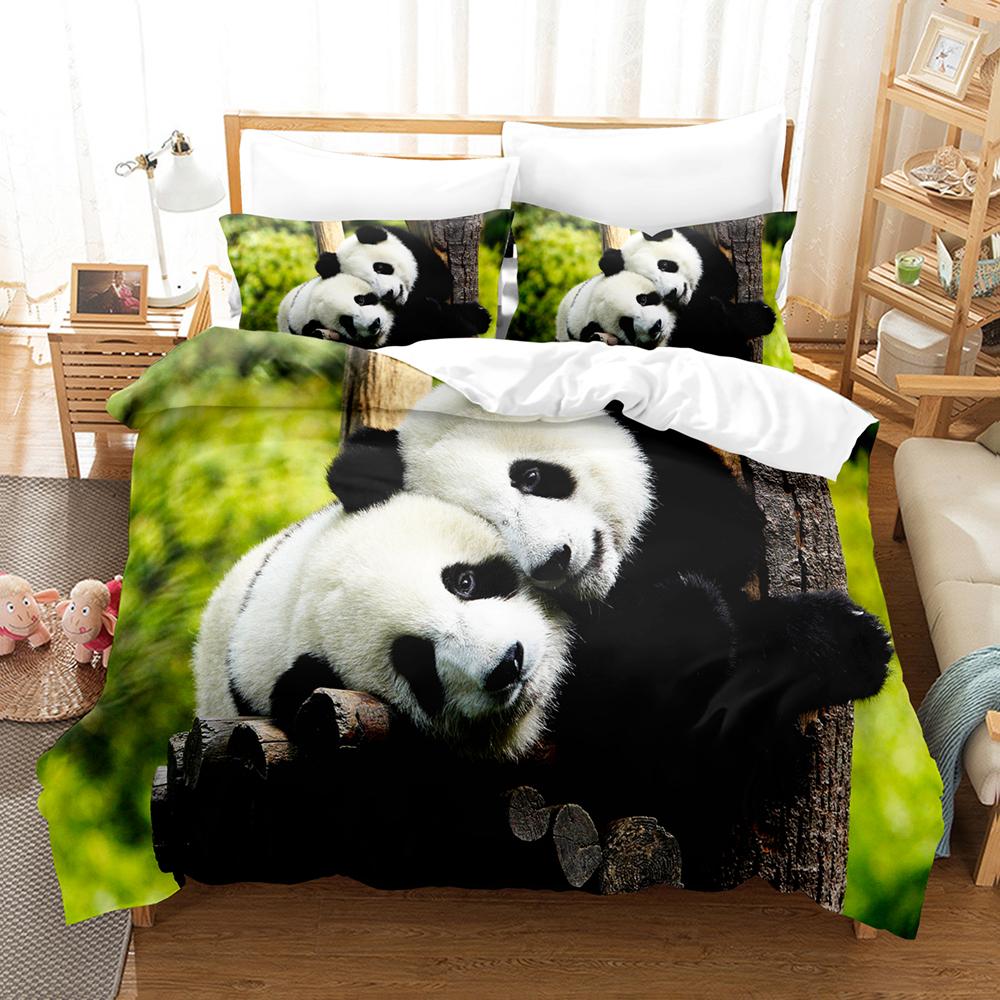 3D The Panda Bedding Sets Duvet Cover Set With Pillowcase Twin Full Queen King Bedclothes Bed Linen