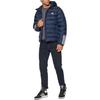 adidas Drei Streifen Buchstaben Logo Bedruckte Kapuzenjacke Langarm Herrenjacke Marineblau GT1686
